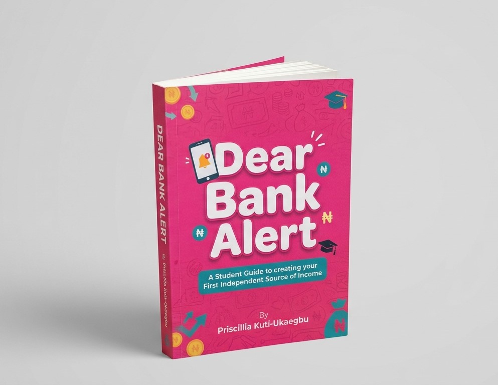 Dear Bank Alert physical book mockup